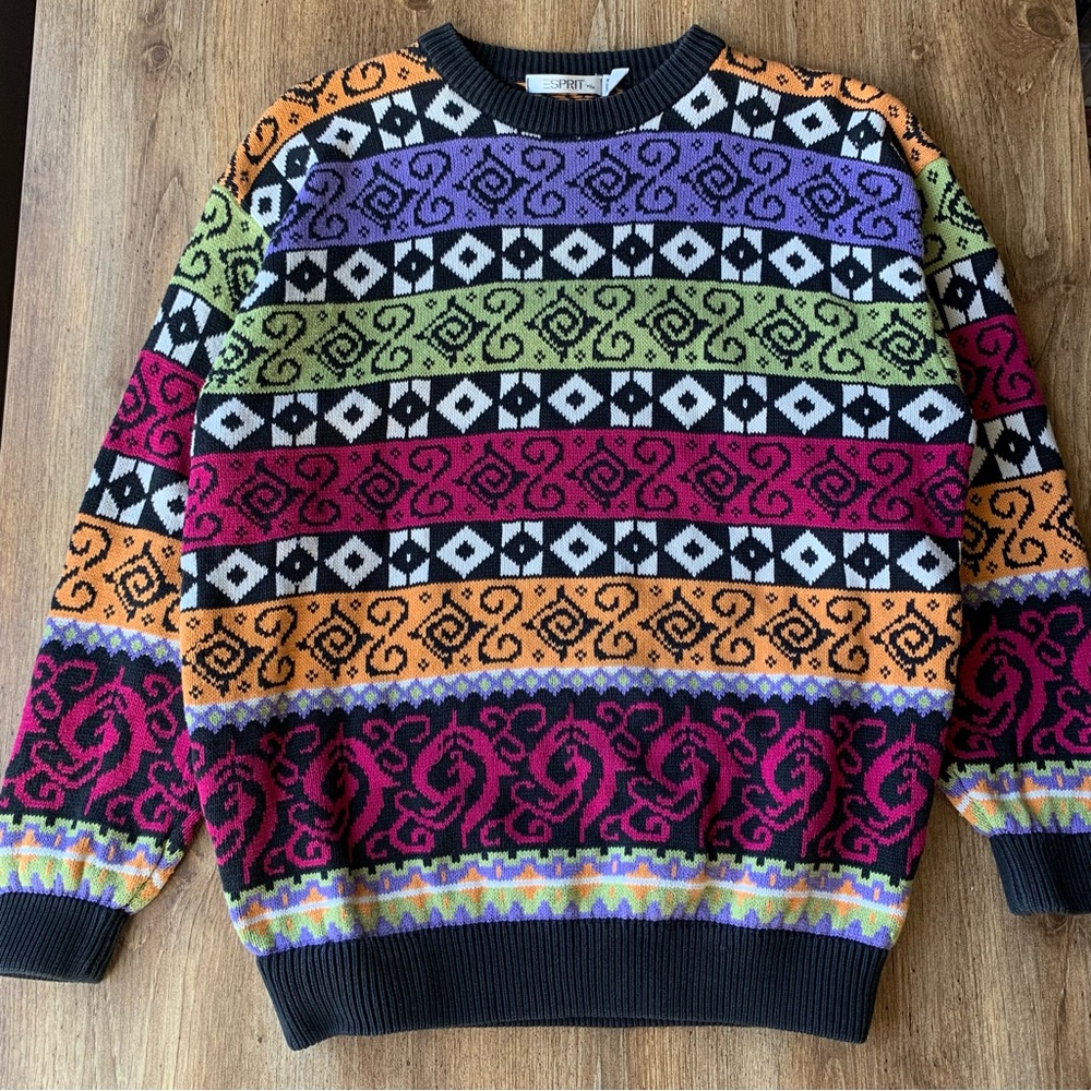 Vintage Esprit Sweater Medium 90s Ugly